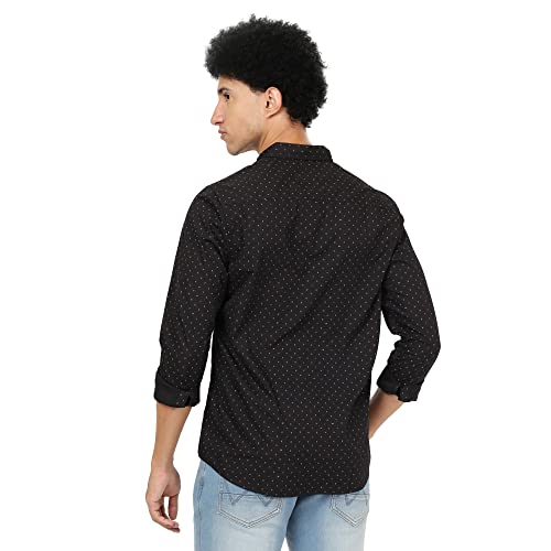Image of Lee Men's Polka Dots Slim Fit Shirt