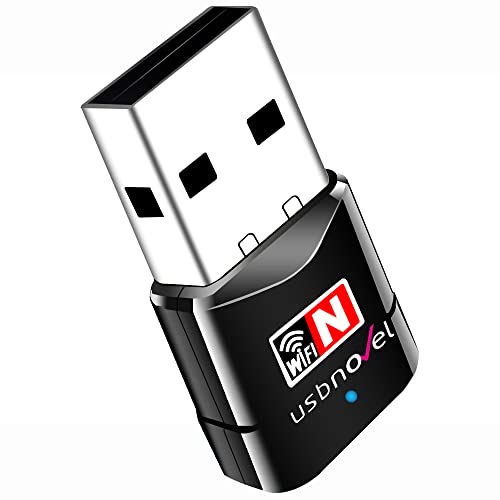 Wireless USB WiFi Adapter for PC,300Mbps WiFi USB 2.4G WiFi Adapter for Desktop PC Laptop Windows 11/10/8/8.1/7/XP, Wireless Adapter for Desktop Computer Network Adapters