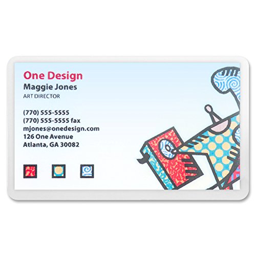 Business Source 5 Mil Business Card Laminating Pouches (20861) #TOP2