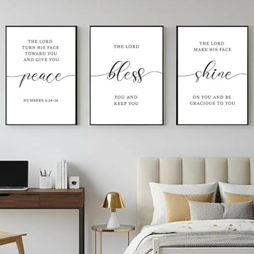 Lienzo con escrituras bíblicas cristianas, póster nórdico minimalista de 40x60 cm para pared