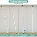 Yosoo Carril de Ropa de Acero Resistente,Bastidor de Ropa Altura Ajustable 246-320cm