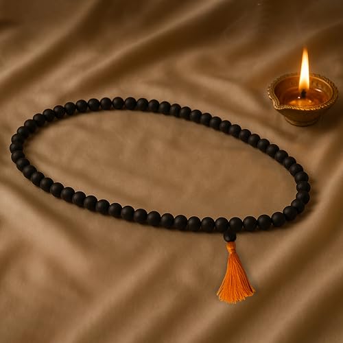 Image of ZAICUS Karungali Malai Original | Karungali Mala 108 Beads Black Ebony Wood