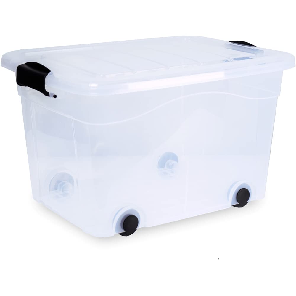 Aufbewahrungsbox 40l 2 er Set Anzio mit Rollen