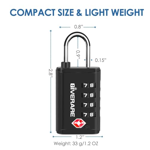 4-Pack-TSA-Approved-Travel-Luggage-Locks-4-Digit-Open-Alert-Suitcase-Combination-Lock-Keyless-Zipper-Padlocks-TSA-Accepted-Compatible-Padlock-for-Gym-Locker-Golf-Bag-Case-Anti-Theft-Black