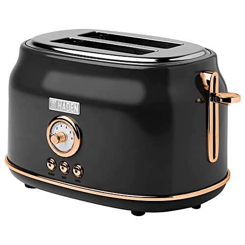 Comparison: British Toaster 7 Haden Dorset 2 Slice Wide Slot Stainless Steel Toaster with Adjustable Browning Control & Non-Slip Feet, Black & Copper