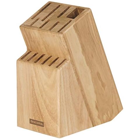 Tescoma Messerblock unbestückt aus Holz, für 13 Messer und Geflügelschere/Wetzstahl Cover