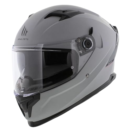 Casque intégral MT Braker SV gris mat S anti-rayures et antibuée
