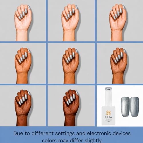 Image of BOLT BEE 15ML Gel Nail Polish 1Pc Clear Pink Glitter Nail Polish Soak Off UV LED Nail Gel Polish Nail Art Starter Manicure Salon DIY at Home, 0.5 OZ (1) (96)