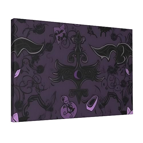 Impression sur toile gothique décoration murale noire moderne cadre photo 30x45