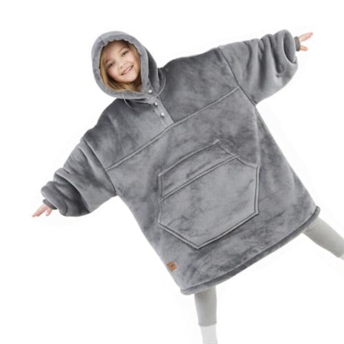 Degrees of Comfort Wearable Blanket Hoodie for Adults Women & Men - Cozy Warm, One Size Fits All