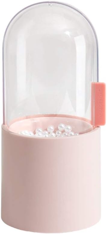 Makeup Brush Storage Box Cosmetic Organizer Makeup Brush Barrel Holder Eyebrow Pencil Plastic Waterproof Contains Pearl Box Case (Color : Blue) (Pink)