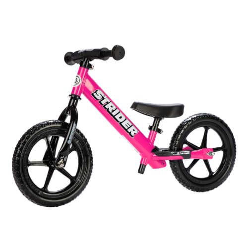 Strider 12 Sport No Pedal Balance Bike for Kids Ages 14 Years Black | No-Pedal Balance Bike for Toddlers Safety Pad Adjustable Seat and Handlebars Lightweight Frame Never-Flat Tires product thumbnail 14