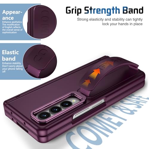 Coque Galaxy Z Fold 4 antichoc avec protection écran intégrée rouge