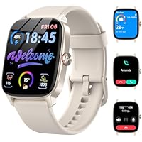 Smart Watch for Men Women, Bluetooth Call Smartwatch with AI Voice, 1.85" HD DIY Dial Fitness Watch, Heart Rate/SpO2/Steps/Sleep Monitor, 100+ Sports Modes, IP68 Waterproof Watch for Android iOS