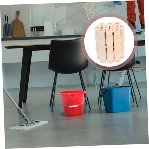 Poignées en bois pour seaux et paniers | Lot de 5 rechanges ergonomiques - 5