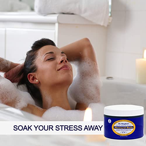 Dr. Singha's Mustard Bath Salts, Therapeutic Bath Detox - Relaxing Bath Soak for Sore Muscles, Restless Nights, Aches, Stress & Tension (8 Ounce) - Image 5