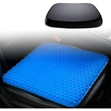 Cooling Gel Car Seat Cushion for VW Bora 2019 2020 2021, Elastic Gel Seat Pad with Non-Slip Cover Breathable Office Home,with Cover-S