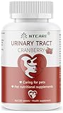 Cranberry for Dogs - Urinary Tract Support, Bladder Health, Dog UTI, Bladder Stones, Incontinence Support, Cranberry for Dogs and Cats, 120 Tablets