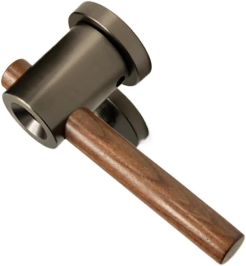 Handle Safety Door Lock Bedroom Split Lock Silent(White-Magnetic Lock)