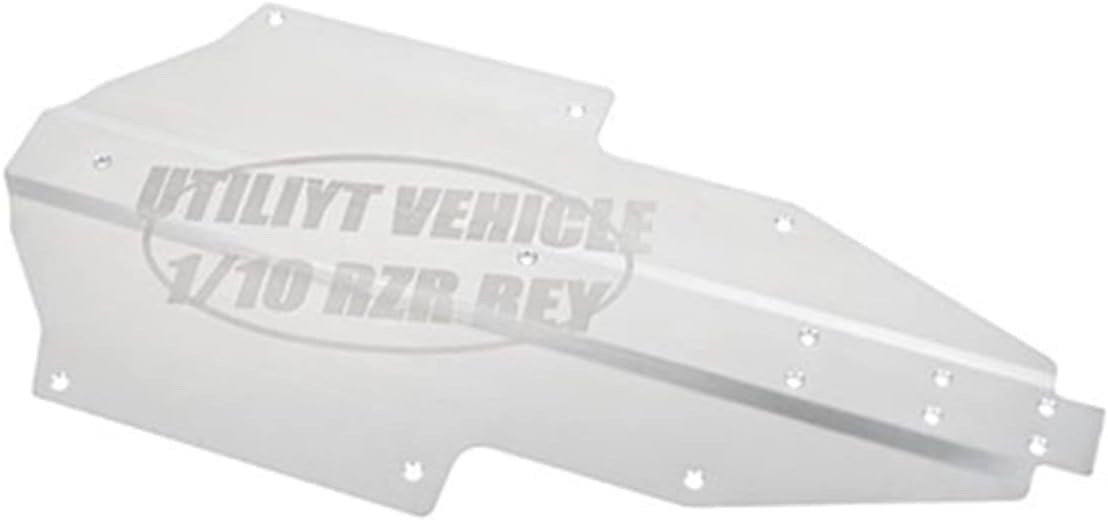 Palumma RC Chassis Armors Set for LOSI, Stainless Steel Chassis Armors Protection Skid Plate for LOSI 1/10 RZR REY RC Car Upgrade Part(Silver)