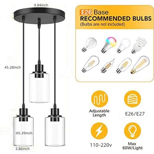 Comparativas de Lampara colgante 3 luces - solo los mejores. 27 Imagen adicional