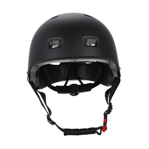 Casque de skateboard adulte noir en ABS portable pour roller
