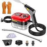 Tatqilo Steam Cleaner, 1.2L Handheld Steam Cleaner, 2500W 4.5Bar Portable High Pressure Steam Cleaner,6 Speed Adjustable Steamer Cleaning with 4 Brush Heads for Home Kitchen Bathroom Sofa Floor Window - Image 1