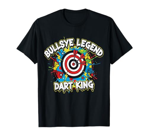 Fan Trikot Dart Darts Dartspieler Retro Spruch Dart King Top T-Shirt