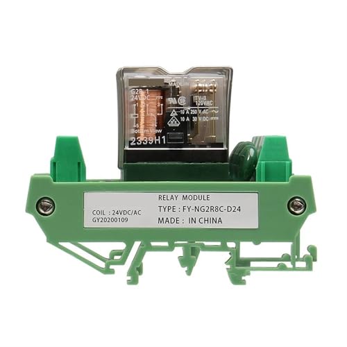 Carte de relais à 8 canaux FY-NG2R-8C-24VACDC avec commande 12V 24V