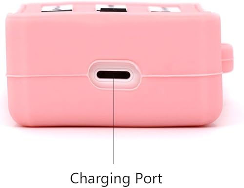 Miniatura 6 de Linda funda para Airpods 2, funda para Airpods 2, diseño de dibujos animados en 3D rosa, retro, protección completa, a prueba de golpes, funda de