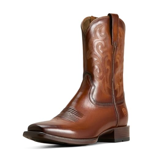 Ariat Men's Bodie Western Boot, Bitter Brown, 8
