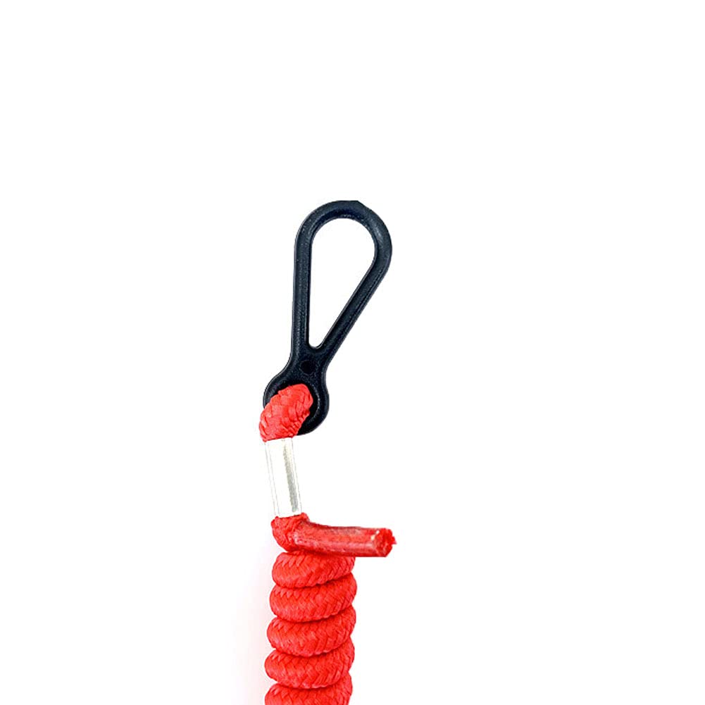 Boat Motor Switch for Replacement, PU Boat Motor Emergency Stop Switch Lanyard Safety Tether Emergency Stop Spring Wire Boat Motor Switch for Replacement, PU Boat Motor Emergency Stop Switch Lanyard Safety Tether Emergency Stop Spring Wire