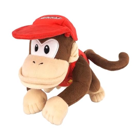 Sanei Super Mario All Star Collection AC21 Diddy Kong 9" Plush