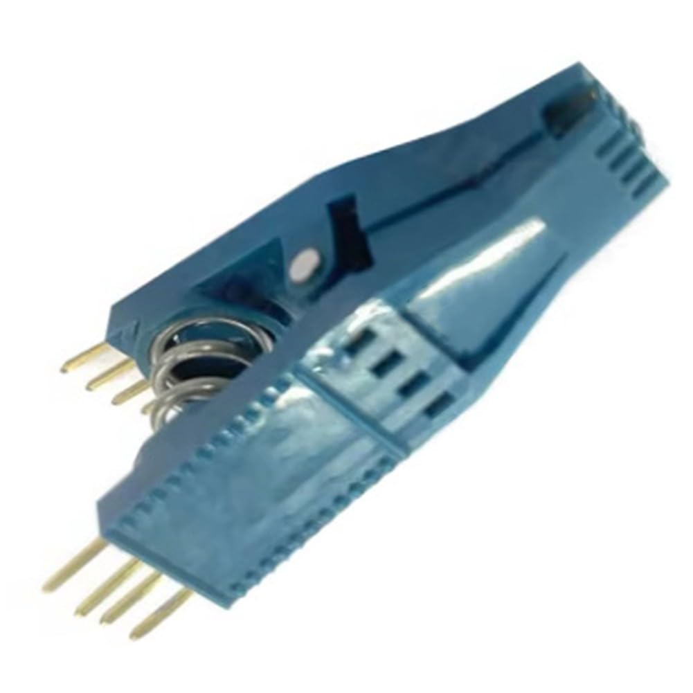 SOIC-8 Clip mit vergoldeten Kontakten und 2,54 mm Rastermaß für EEPROM-Programmierung, Tacho-Daten lesen/schreiben, für bios online blinken