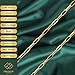 ITALIAN FASHIONS REAL Solid 14K Yellow Gold 1.50mm - 4.5mm Diamond-Cut Polished Capsule Paperclip Chain Link Chain Necklace with Lobster Claw | Multiple Lengths Available | Men Women | MADE IN ITALY (14K Solid Yellow Gold 1.5mm Diamond Cut, 16.0 Inches)