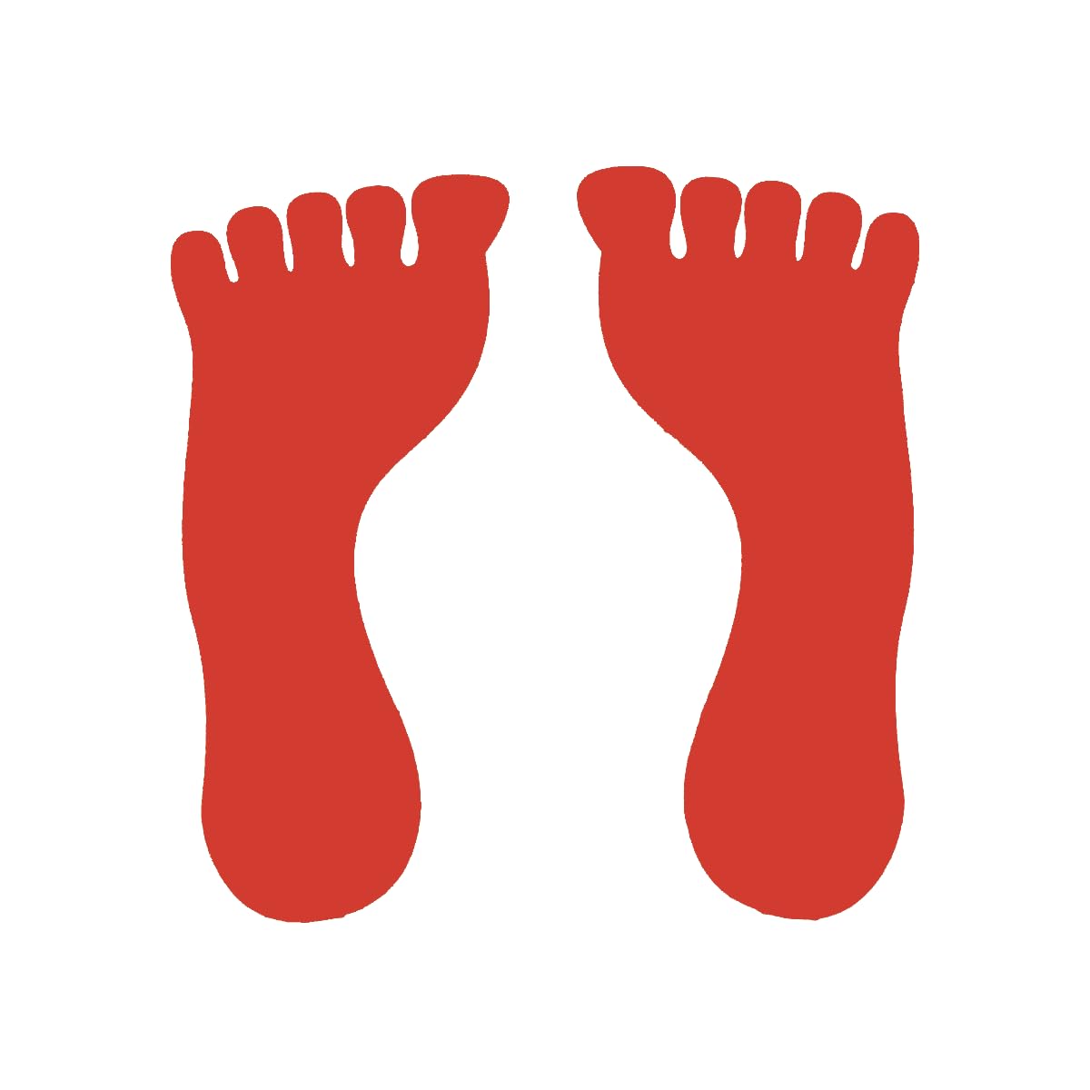 Paires d'empreintes de Pieds