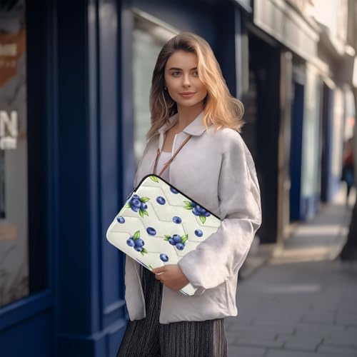 Funda para portátil azul con protección acolchada tamaño grande miniatura 7