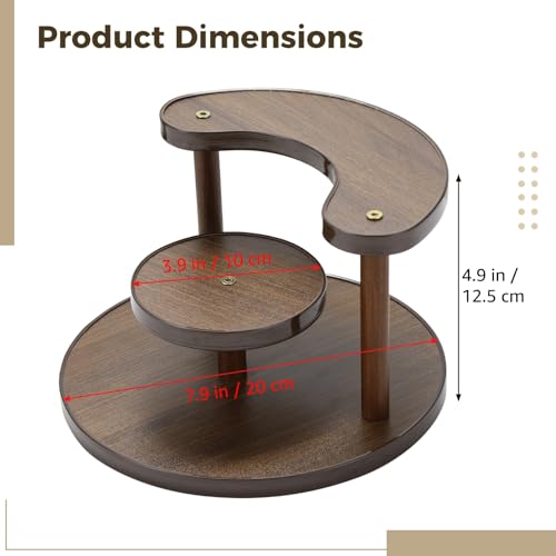 Estante organizador de maquillaje de madera para transformar su tocador 5