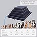MyBestBuddy Hundekissen Premium orthopädisch mit 8 cm Vollschaum-Kern grau 70x50 cm M, Hundematte mit Stoffbezug, 40°C waschbar, allergikerfreundlich - Hundebett für kleine Hunde, 70 x 50 cm