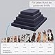 MyBestBuddy Hundekissen Premium orthopädisch mit 8 cm Vollschaum-Kern grau 80x60 cm L, Hundematte mit Stoffbezug, 40°C waschbar, allergikerfreundlich - Hundebett für mittelgroße Hunde, 80 x 60 cm