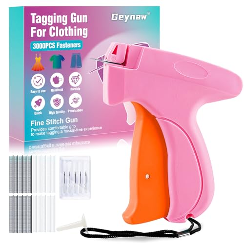 Image of Stitch Gun for Clothes - Stitchy Tagging Gun for Clothing, Handheld Stitch Gun Quick Clothing Fixer, Sewing Kit Includes 6 Needle,3000 Fasteners(1500 Black & 1500 White)