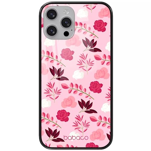 Funda para iPhone 13 BABACO con licencia oficial y trasera de vidrio templado