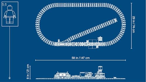 City Treno Merci Giocattolo con Locomotiva Telecomandata - con Camion Giocattolo, Carrello Elevatore, 32 Binari, Semafori e 6 Minifigure - Regalo Creativo per Bambini e Bambine da 6 Anni - 60198 - Lego - Immagine 8