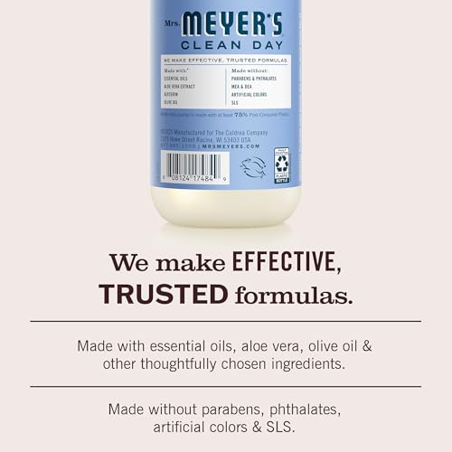 Image of MRS. MEYER'S CLEAN DAY Hand Soap, Bluebell Scent, 12.5 Fl Oz Bottle