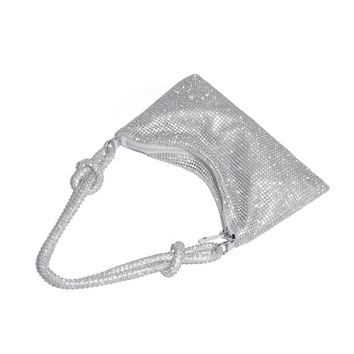Image of YUWITA Sparkly Rhinestone Purse Evening Bag, Clutch Purses for Women Going Out Dressy Small Handbag