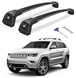 HmmtyRack 300lbs Roof Rack Cross Bars Compatible with Jeep Grand Cherokee 2011-2021 with Factory Grooved Side Rails, Aluminum Lockable Roof Rails Crossbar for Rooftop Cargo Carrier Luggage Kayak Canoe