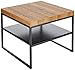 HomeTrends4You Basse/Table d'appoint, Matériau en Bois décor chêne, Marron, Vista 1