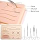 Behogan Chirurgisches Nahtset, Suture Practice Kit, Silikon-Nähkissen mit Werkzeugsatz, Wundnaht-Übungsset, Silikon-Nahtsimulator, Suture pad, Ideales Geschenk für Medizinstudenten