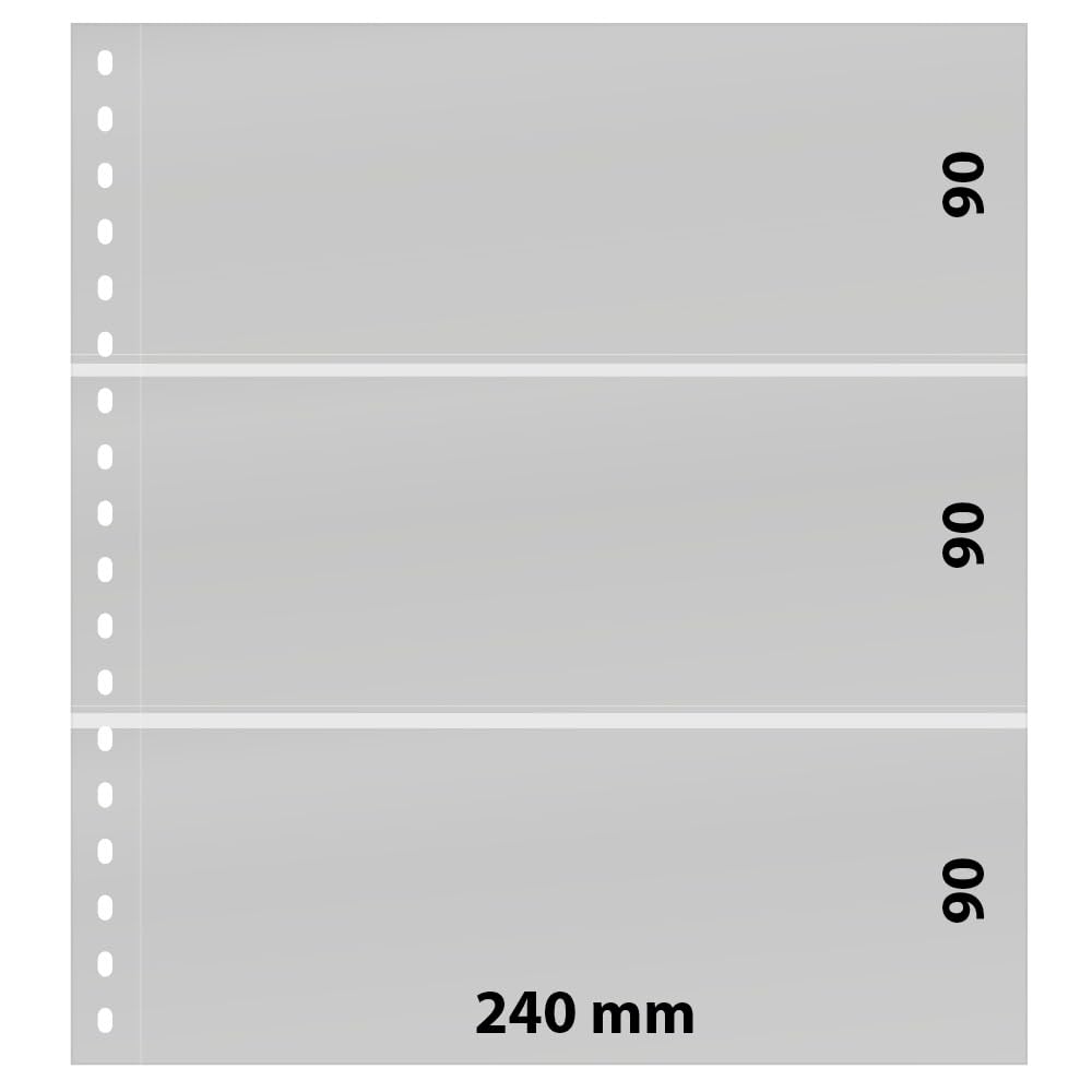 Fundas Lindner 851P con separador negro para billetes pack de 10 unidades 4
