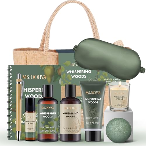 10 Pcs Self Care Spa Gift Baskets with Body Lotion, Bath Sets for Women Gift, Employee Nurse Teacher Appreciation Gifts